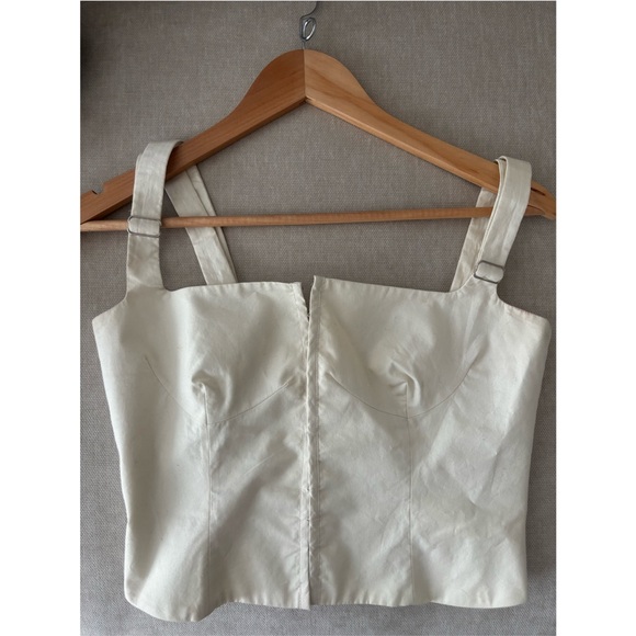 Orseund Iris Cream Structured Corset Tank Top - Picture 3 of 3